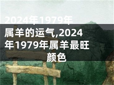 2024年1979年属羊的运气,2024年1979年属羊最旺颜色