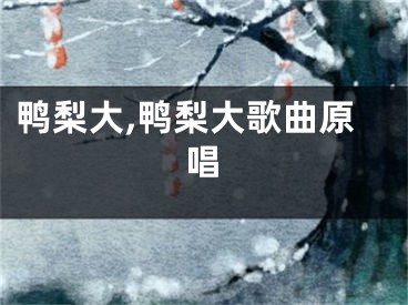 鸭梨大,鸭梨大歌曲原唱