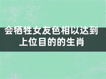 会牺牲女友色相以达到上位目的的生肖