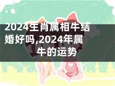 2024生肖属相牛结婚好吗,2024年属牛的运势