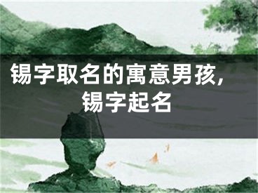 锡字取名的寓意男孩,锡字起名