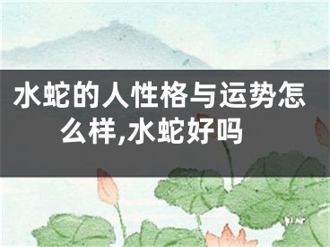 水蛇的人性格与运势怎么样,水蛇好吗