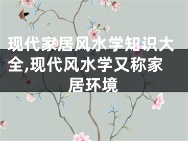 现代家居风水学知识大全,现代风水学又称家居环境