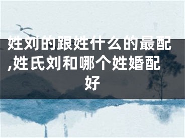 姓刘的跟姓什么的最配,姓氏刘和哪个姓婚配好