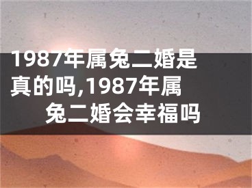 1987年属兔二婚是真的吗,1987年属兔二婚会幸福吗