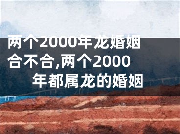 两个2000年龙婚姻合不合,两个2000年都属龙的婚姻