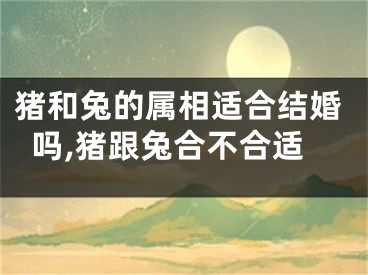 猪和兔的属相适合结婚吗,猪跟兔合不合适