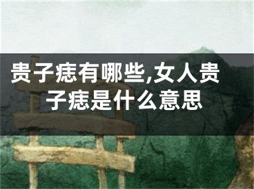 贵子痣有哪些,女人贵子痣是什么意思