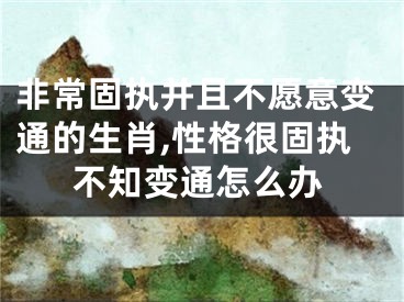 非常固执并且不愿意变通的生肖,性格很固执不知变通怎么办