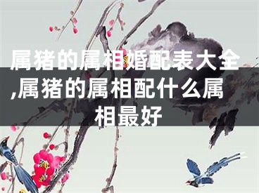 属猪的属相婚配表大全,属猪的属相配什么属相最好