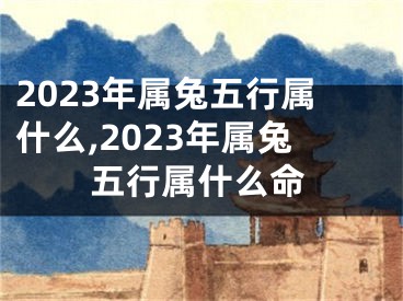 2023年属兔五行属什么,2023年属兔五行属什么命