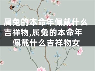 属兔的本命年佩戴什么吉祥物,属兔的本命年佩戴什么吉祥物女