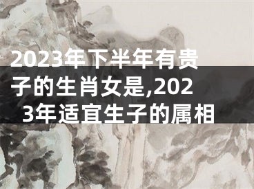 2023年下半年有贵子的生肖女是,2023年适宜生子的属相