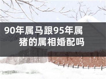 90年属马跟95年属猪的属相婚配吗