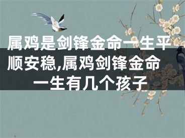 属鸡是剑锋金命一生平顺安稳,属鸡剑锋金命一生有几个孩子