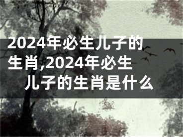 2024年必生儿子的生肖,2024年必生儿子的生肖是什么