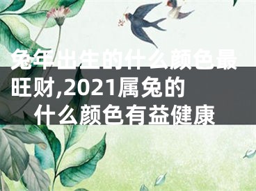 兔年出生的什么颜色最旺财,2021属兔的什么颜色有益健康