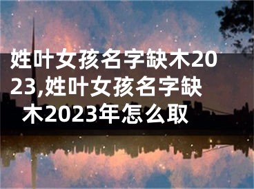 姓叶女孩名字缺木2023,姓叶女孩名字缺木2023年怎么取