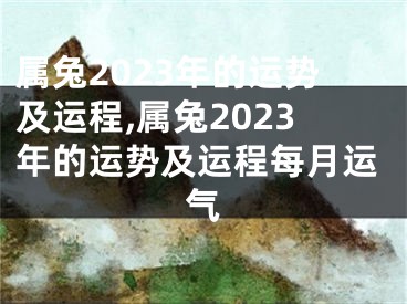 属兔2023年的运势及运程,属兔2023年的运势及运程每月运气