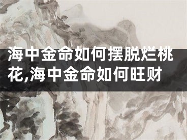 海中金命如何摆脱烂桃花,海中金命如何旺财