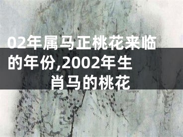 02年属马正桃花来临的年份,2002年生肖马的桃花