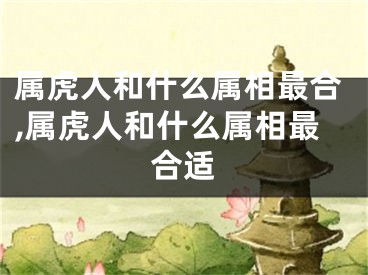 属虎人和什么属相最合,属虎人和什么属相最合适