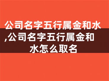 公司名字五行属金和水,公司名字五行属金和水怎么取名