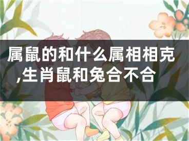 属鼠的和什么属相相克,生肖鼠和兔合不合