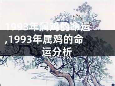 1993年属鸡的命运,1993年属鸡的命运分析