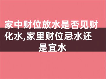 家中财位放水是否见财化水,家里财位忌水还是宜水