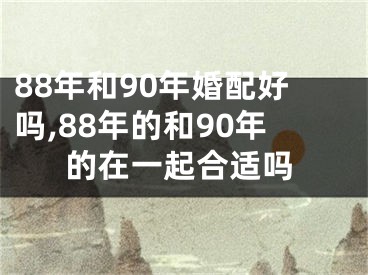 88年和90年婚配好吗,88年的和90年的在一起合适吗