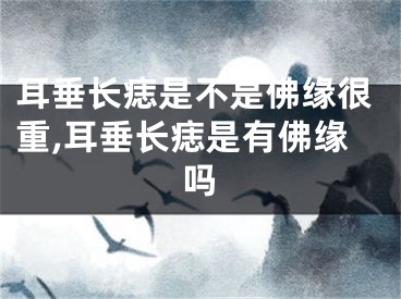 耳垂长痣是不是佛缘很重,耳垂长痣是有佛缘吗