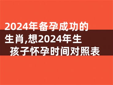 2024年备孕成功的生肖,想2024年生孩子怀孕时间对照表