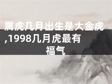 属虎几月出生是大金虎,1998几月虎最有福气