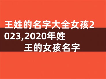 王姓的名字大全女孩2023,2020年姓王的女孩名字