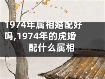 1974年属相婚配好吗,1974年的虎婚配什么属相