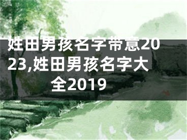 姓田男孩名字带意2023,姓田男孩名字大全2019