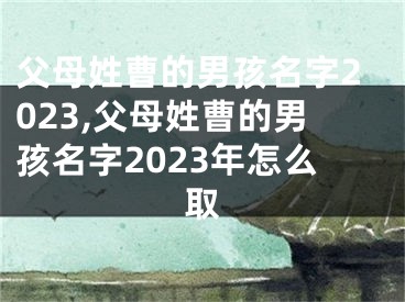 父母姓曹的男孩名字2023,父母姓曹的男孩名字2023年怎么取