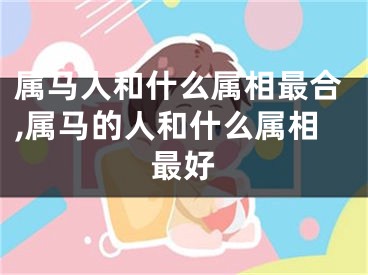 属马人和什么属相最合,属马的人和什么属相最好