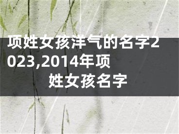 项姓女孩洋气的名字2023,2014年项姓女孩名字