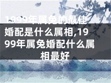 1999年属兔的最佳婚配是什么属相,1999年属兔婚配什么属相最好