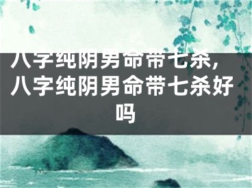 八字纯阴男命带七杀,八字纯阴男命带七杀好吗