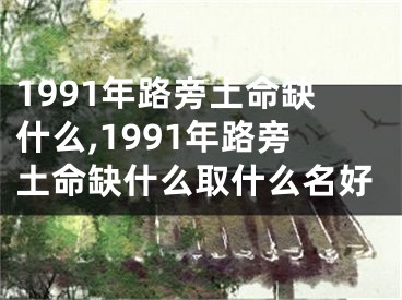 1991年路旁土命缺什么,1991年路旁土命缺什么取什么名好