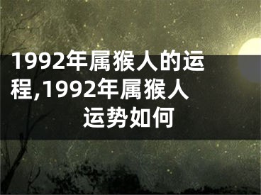 1992年属猴人的运程,1992年属猴人运势如何