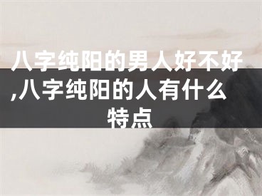 八字纯阳的男人好不好,八字纯阳的人有什么特点