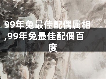 99年兔最佳配偶属相,99年兔最佳配偶百度