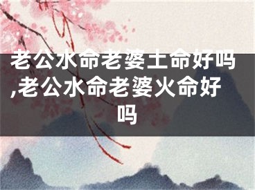 老公水命老婆土命好吗,老公水命老婆火命好吗