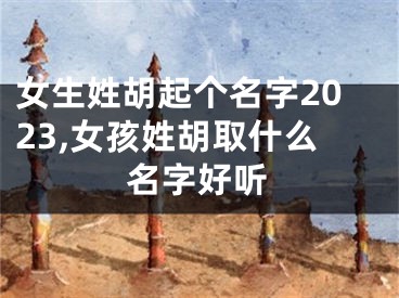 女生姓胡起个名字2023,女孩姓胡取什么名字好听