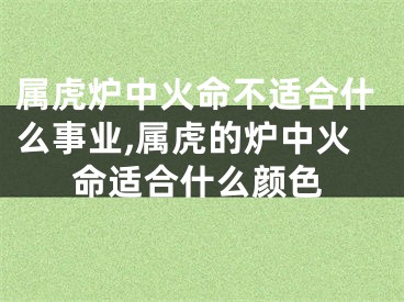 属虎炉中火命不适合什么事业,属虎的炉中火命适合什么颜色