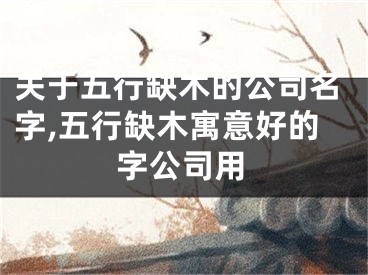 关于五行缺木的公司名字,五行缺木寓意好的字公司用